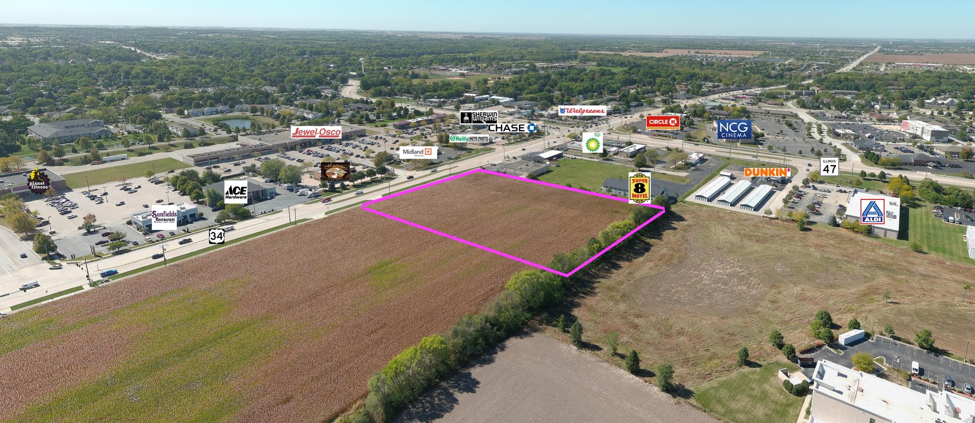 4.428 Acres Rte 34 Highway Property Photo 1