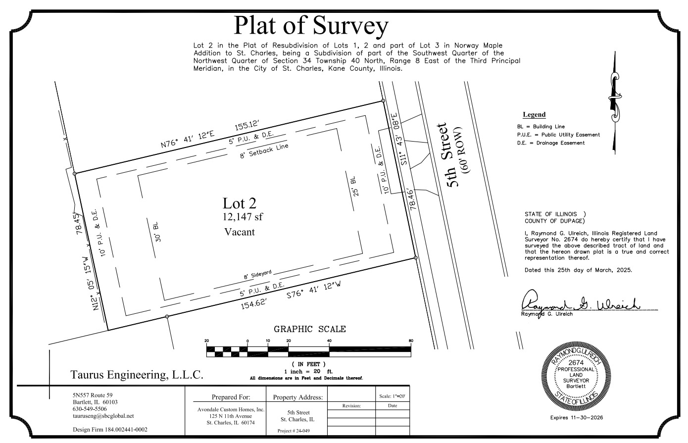 Lot 2 in Block 2 Norway Maple Addition to St. Charles Property Photo 1