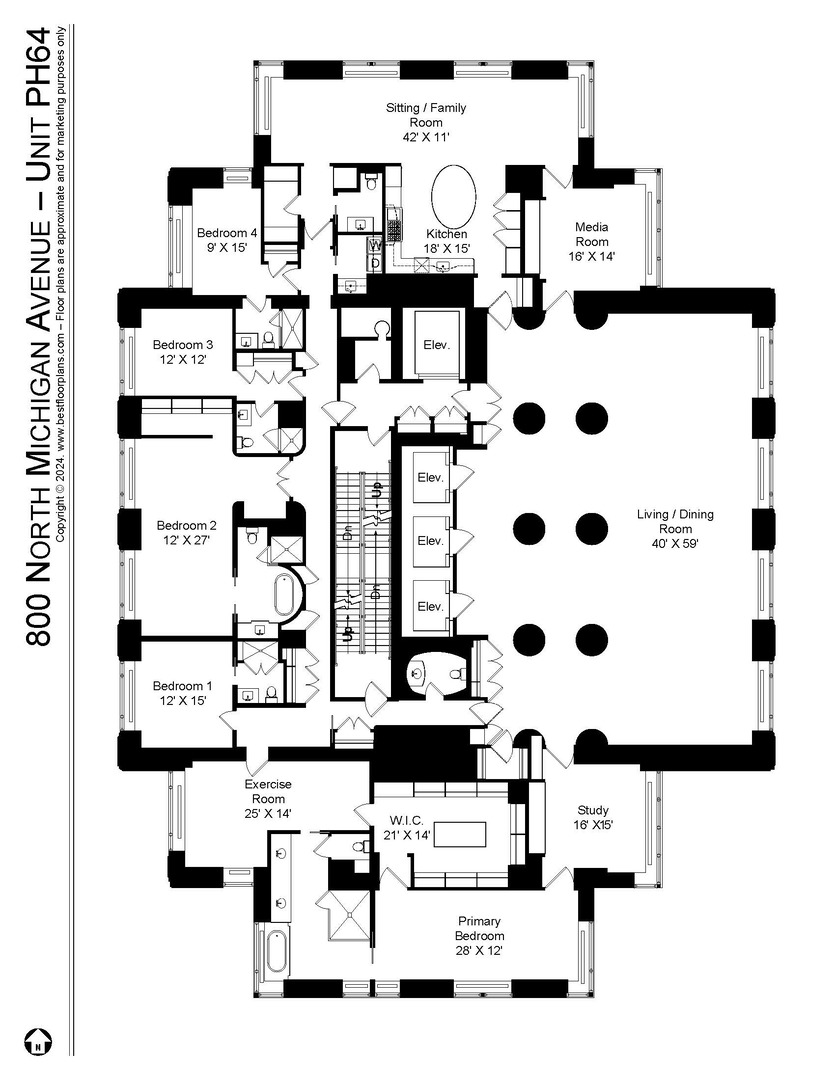 800 N Michigan Avenue Ph64 Property Photo 53