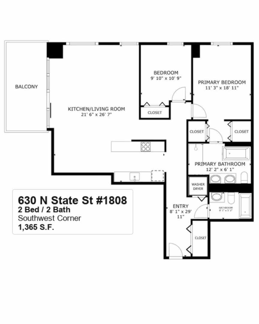 630 N State Street 1808 Property Photo 25