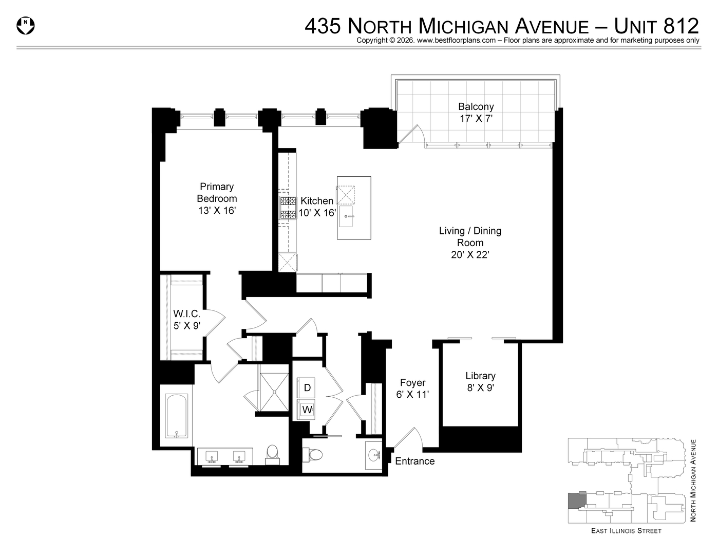 435 N Michigan Avenue 812 Property Photo 41