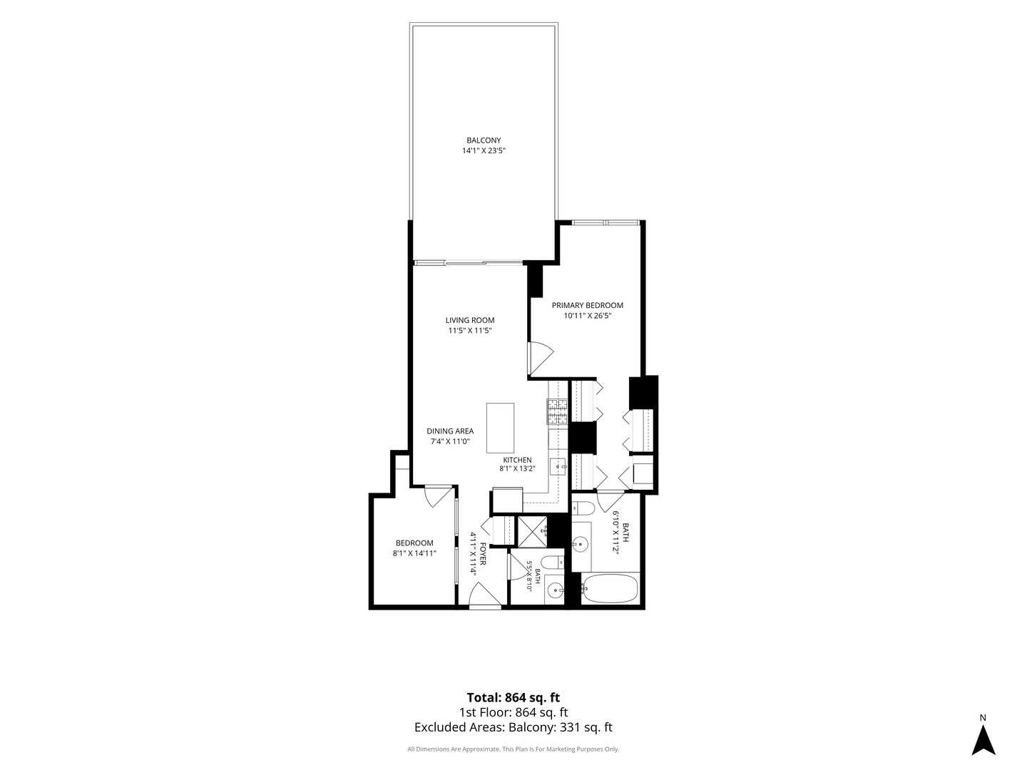 210 S Desplaines Street 607 Property Photo 10