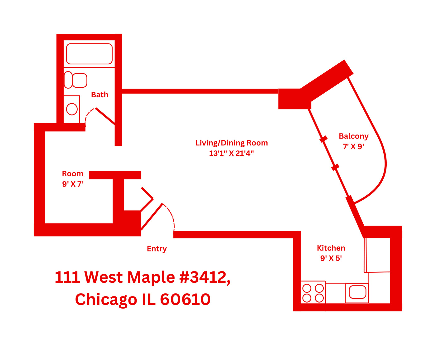 111 W Maple Street 3412 Property Photo 9