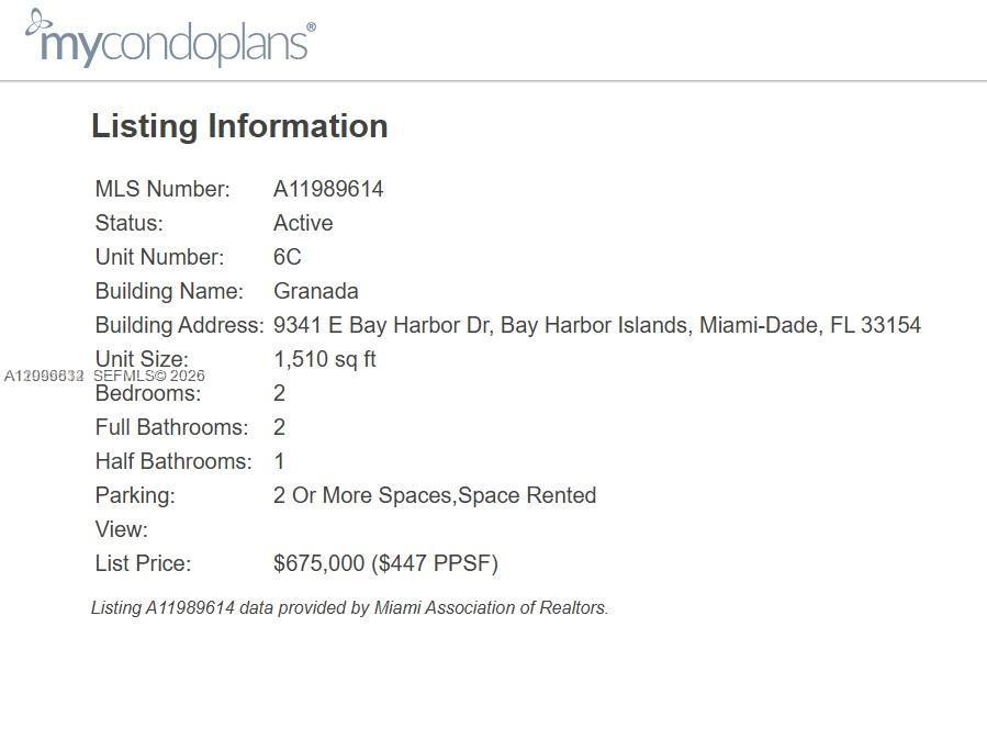 9341 E Bay Harbor Drive 6c Property Photo 26