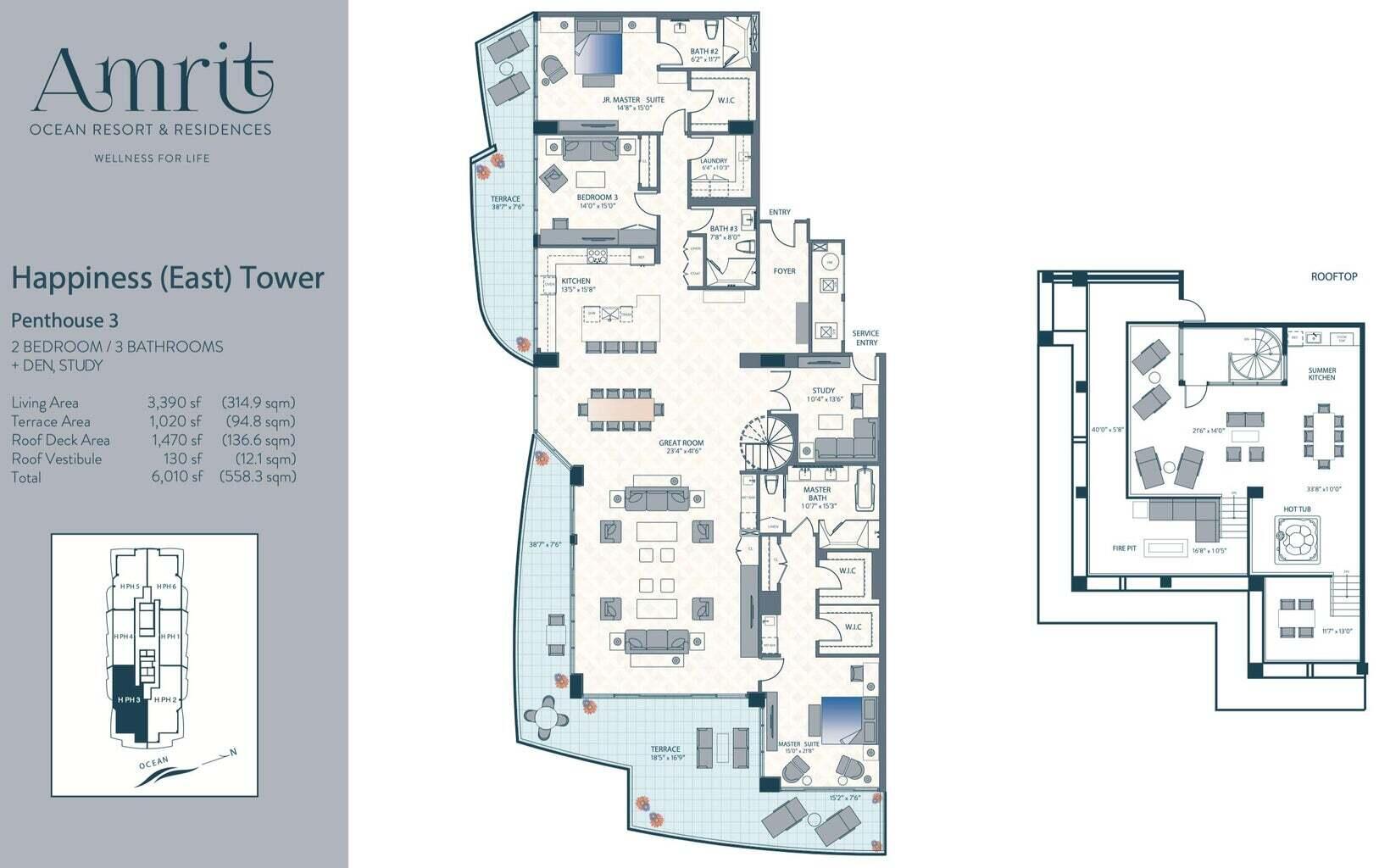 3100 N Ocean Drive H-ph3 Property Photo 42