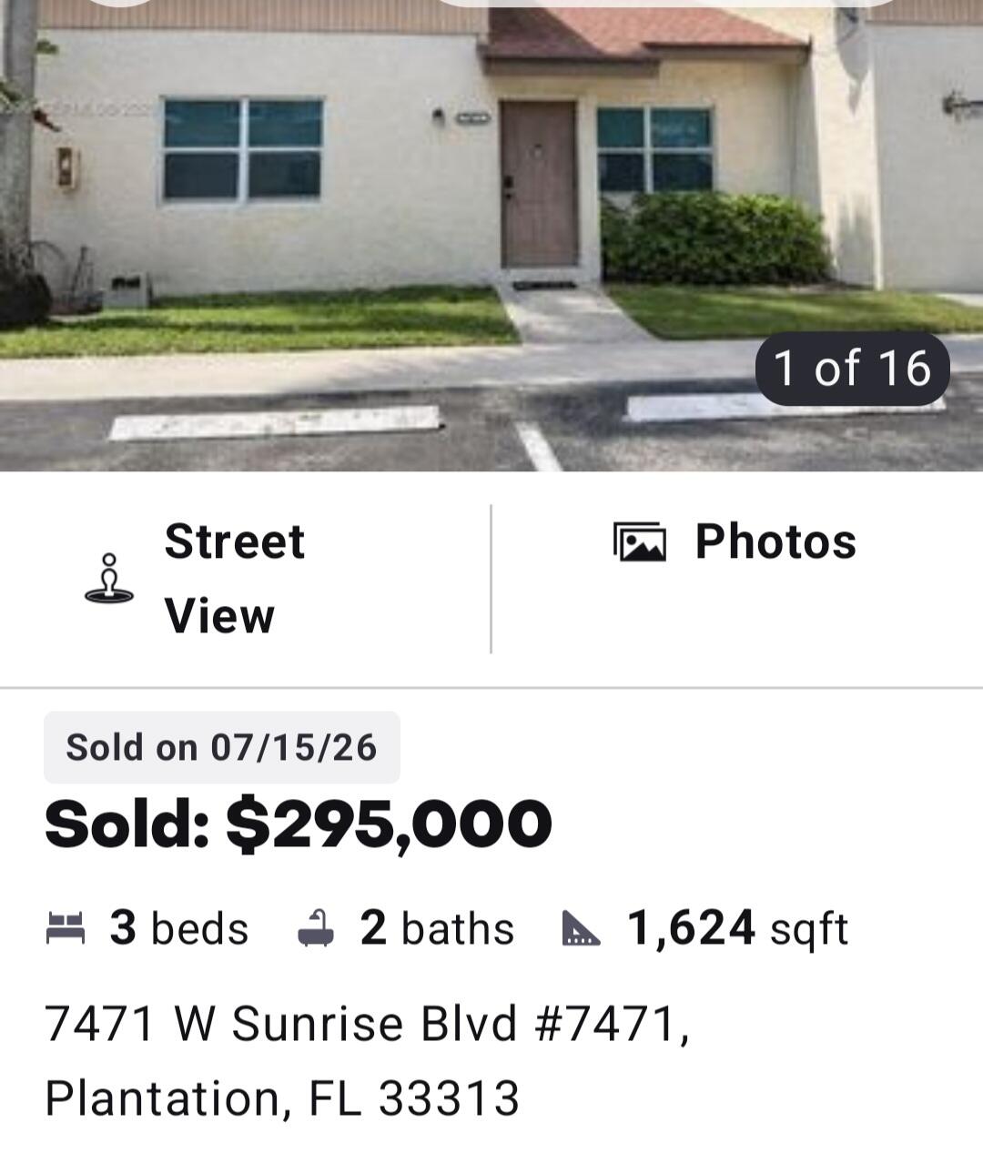 7323 W Sunrise Boulevard 7323 Property Photo 1