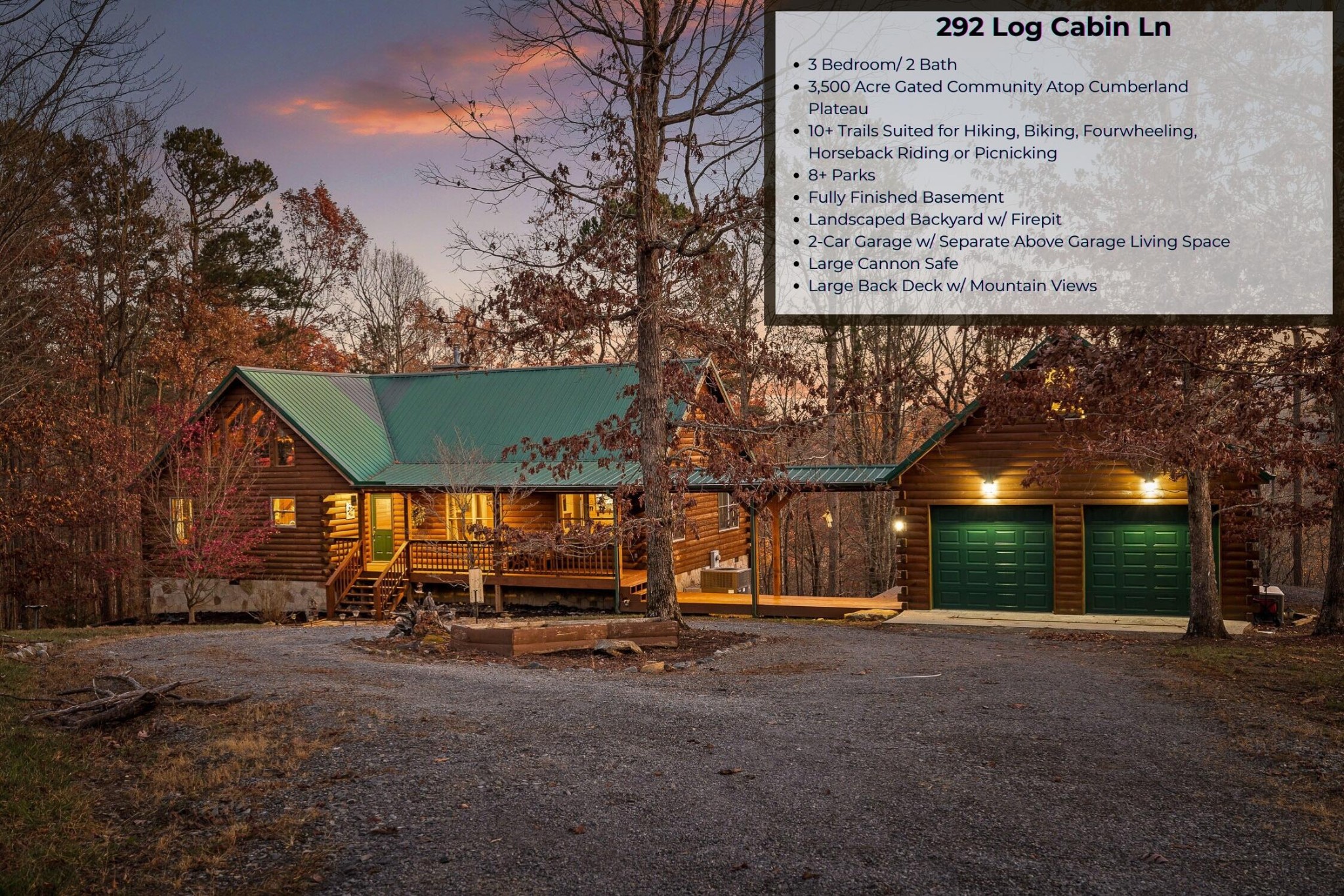 292 Log Cabin Lane Property Photo 1