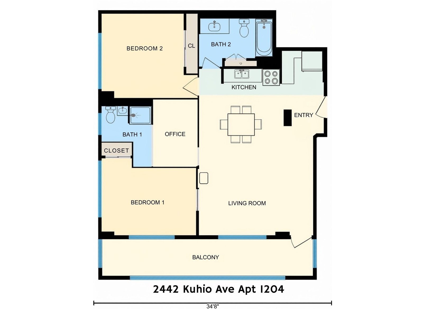 2442 Kuhio Avenue 1204 Property Photo 19