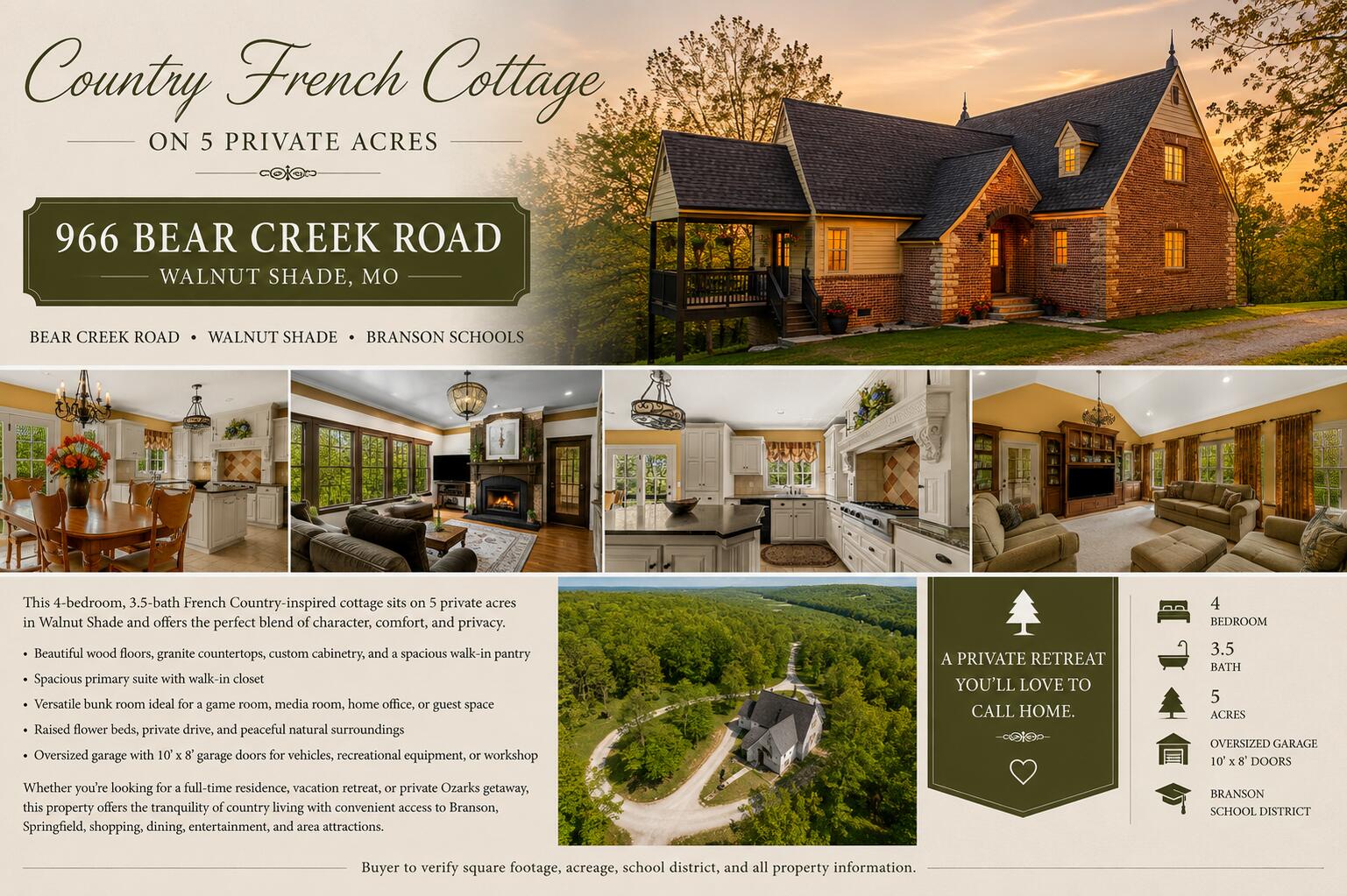 966 Bear Creek Road Property Photo 1