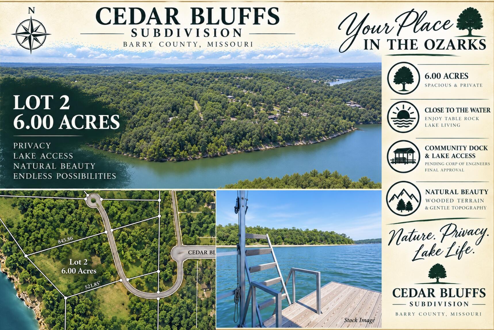 Lot 2 Cedar Bluff Lane Property Photo 1