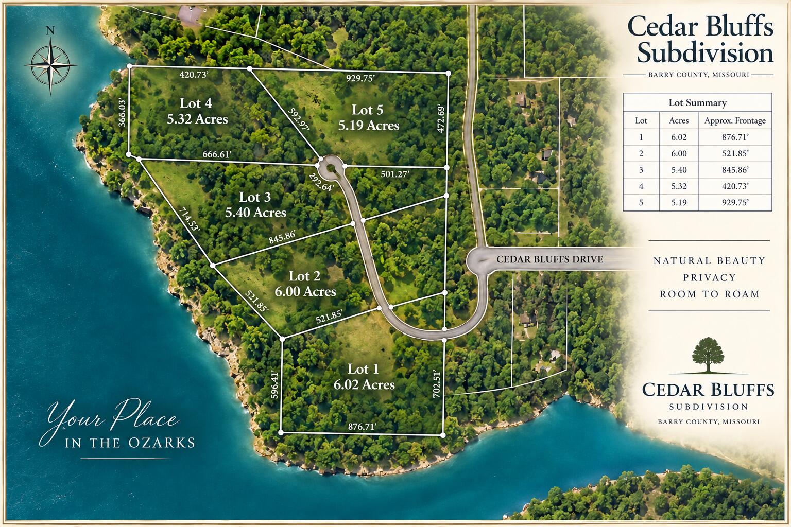 Lot 2 Cedar Bluff Lane Property Photo 3