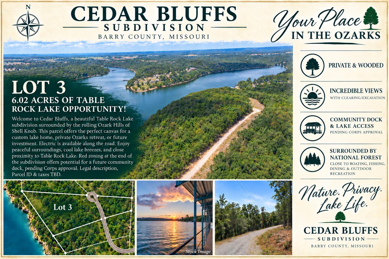 Lot 3 Cedar Bluff Lane Property Photo 1