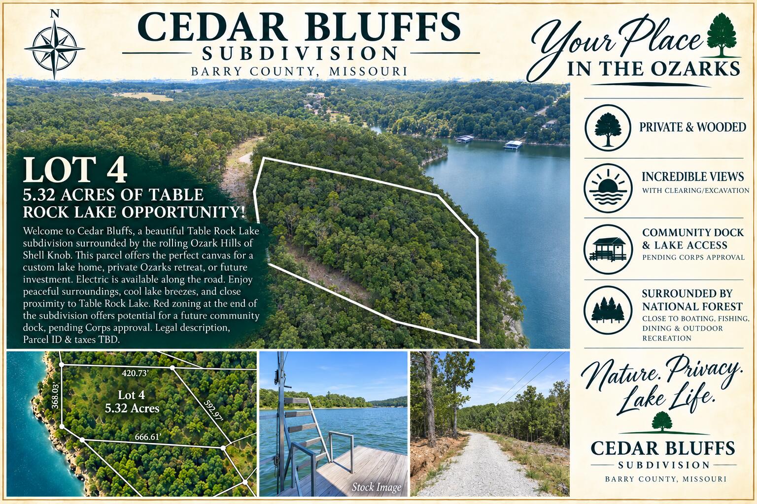 Lot 4 Cedar Bluff Lane Property Photo 1