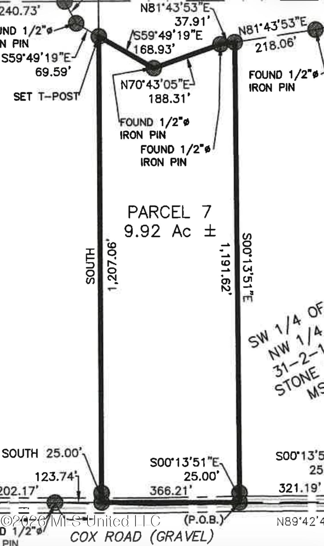 Parcel 7 Cox Road Property Photo 1