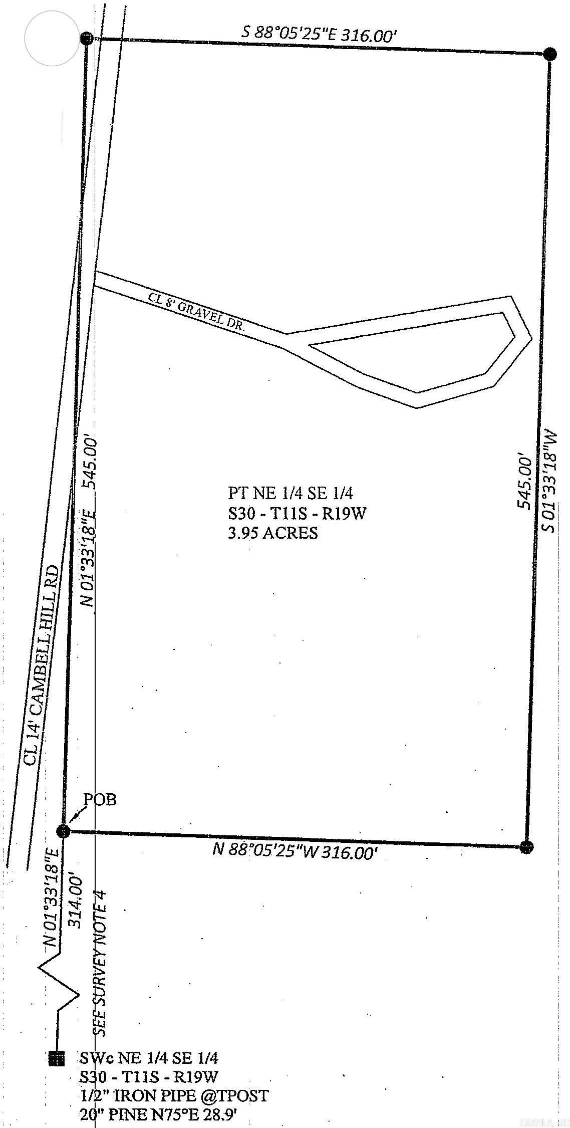 3.95 Acres Campbell Hill Road Property Photo 1