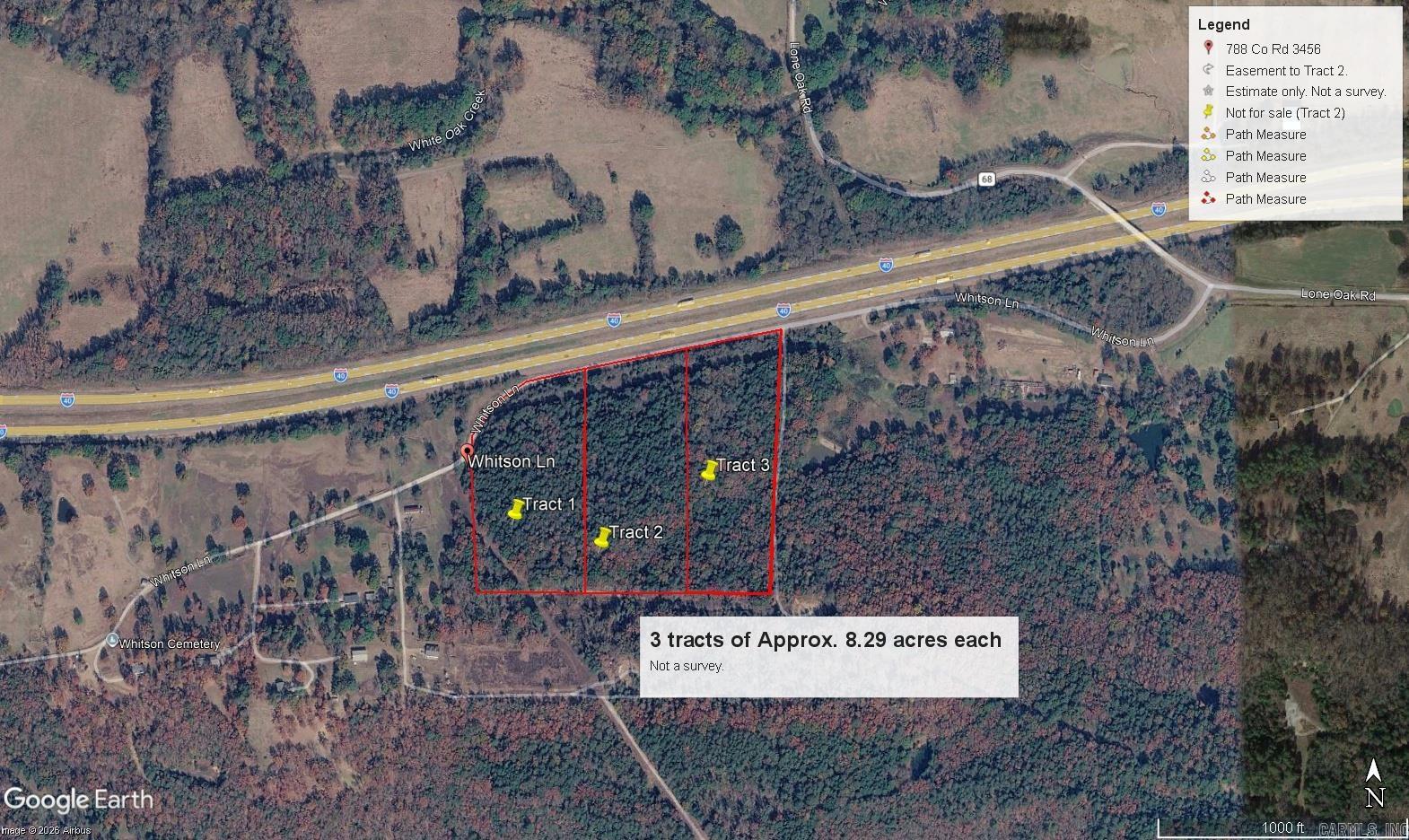 8.29 Acres Whitson Lane (tract 2) Property Photo 1