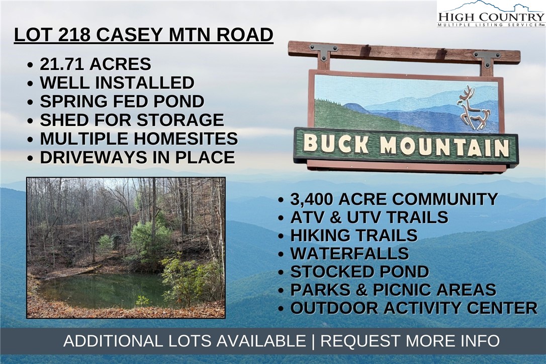 Lot 218 Casey Mountain Road Property Photo 1