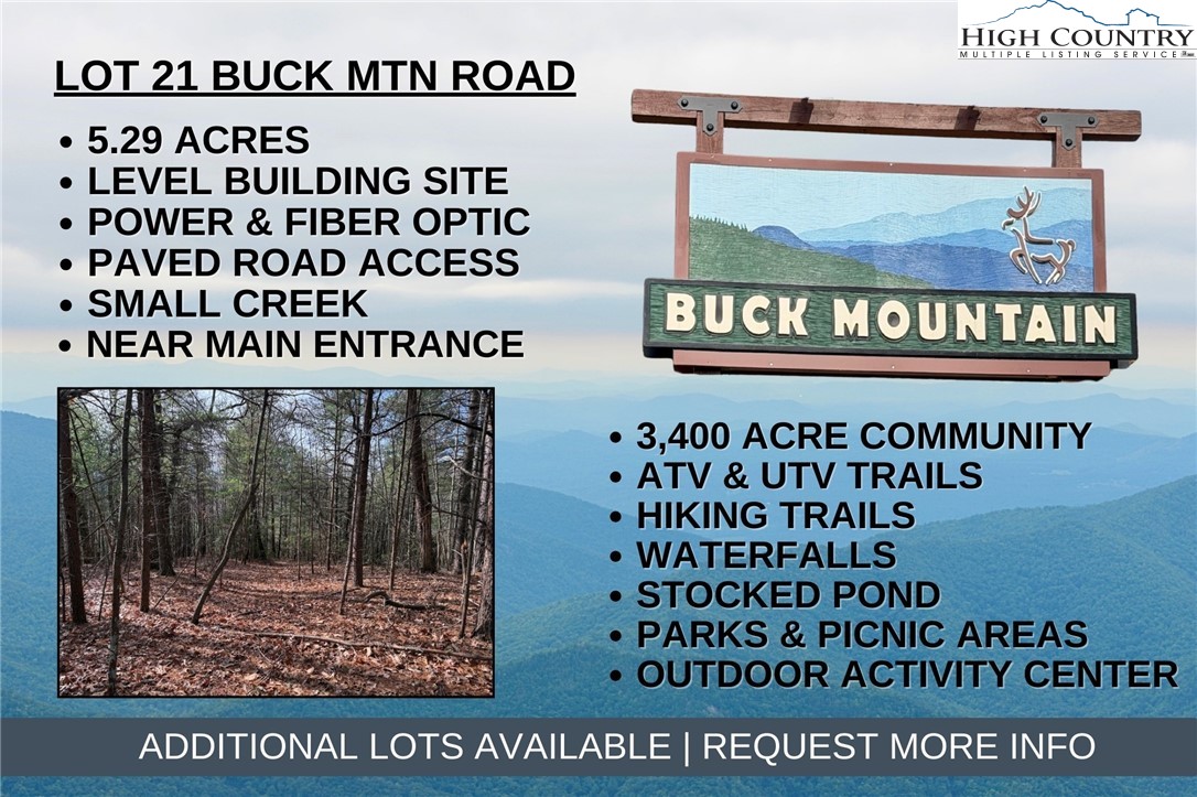 Lot 21 Buck Mountain Road Property Photo 1
