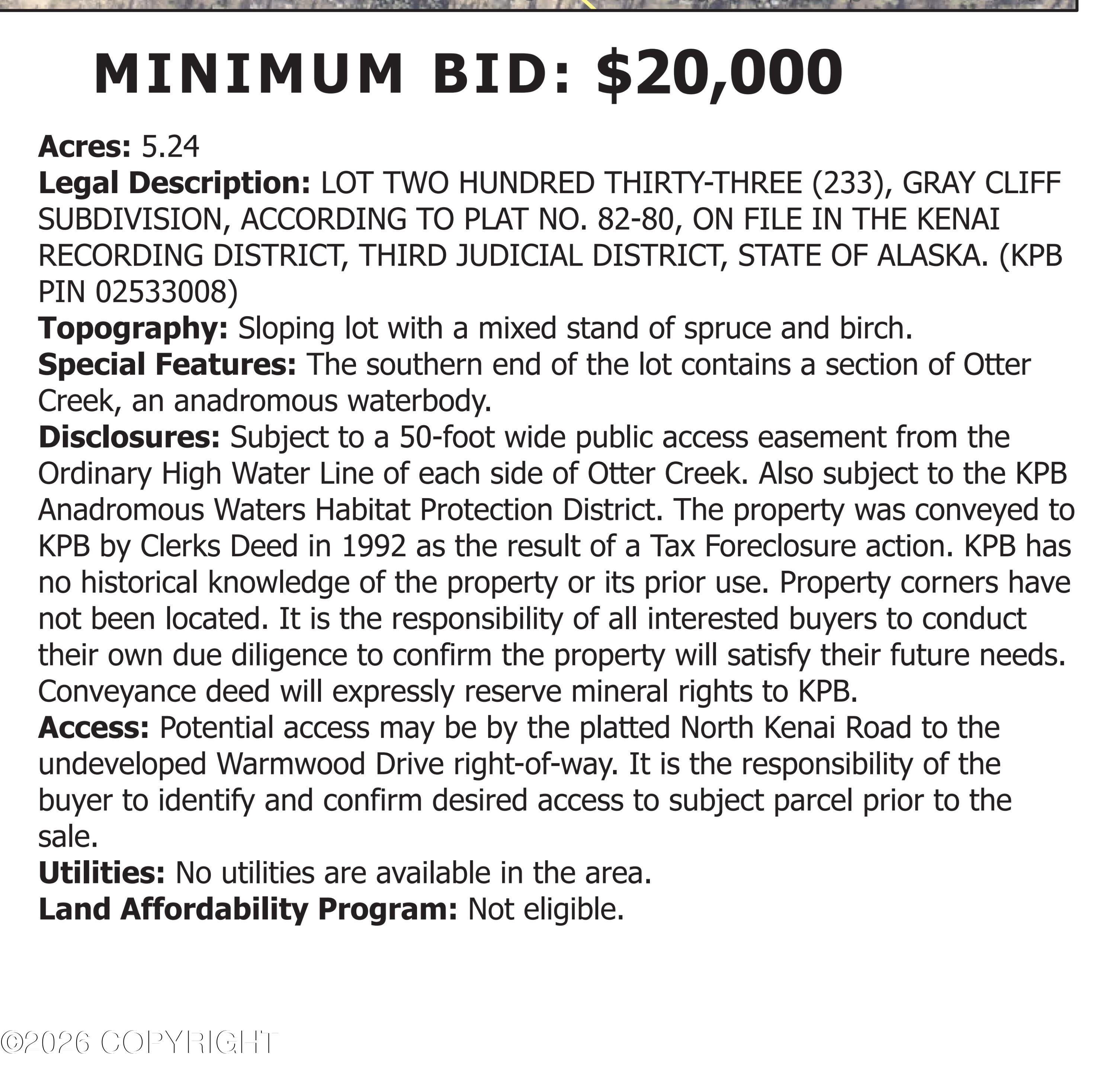 L233 Gray Cliff Subdivision Property Photo 3