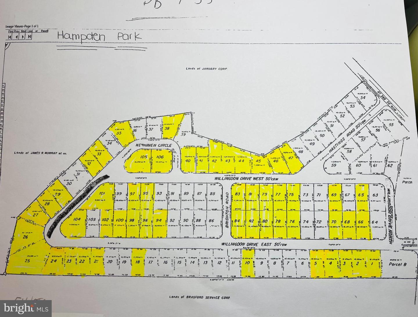 54 LOTS HAMPDEN PARK