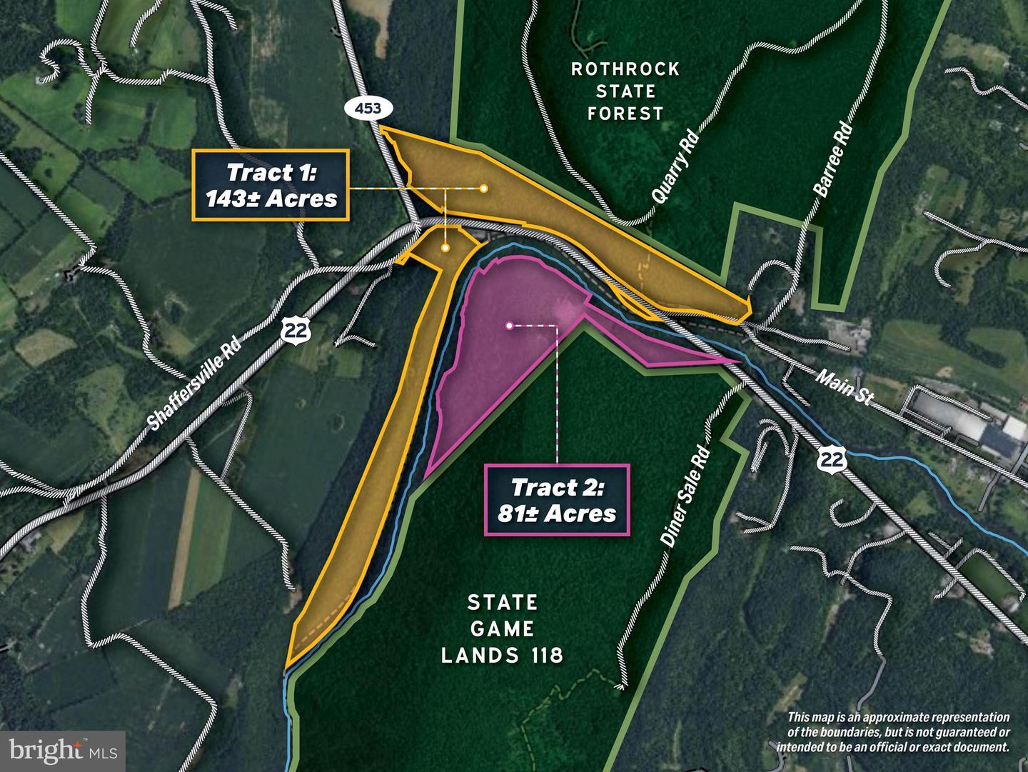 Tract 1: 142.55+/- Acres William Penn Highway Property Photo 3