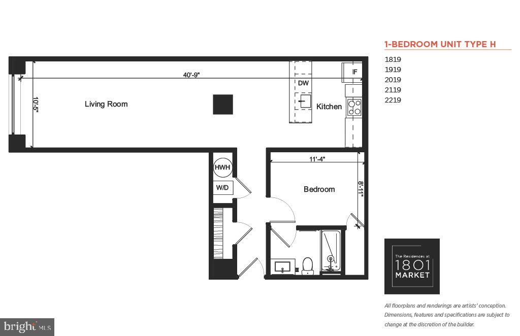1801 Market St #1804 Property Photo 9