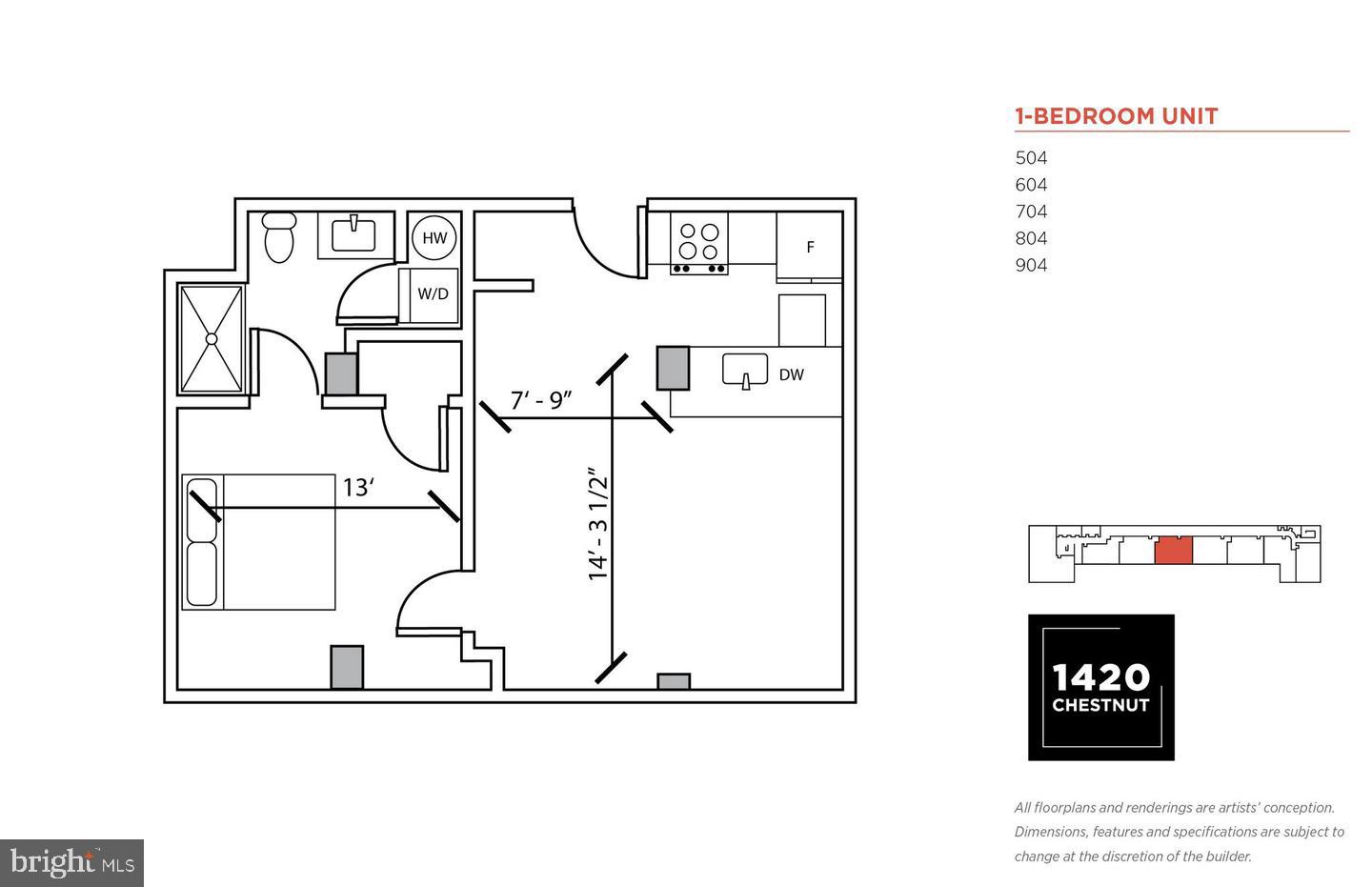 1420-22 Chestnut St #607 Property Photo 31