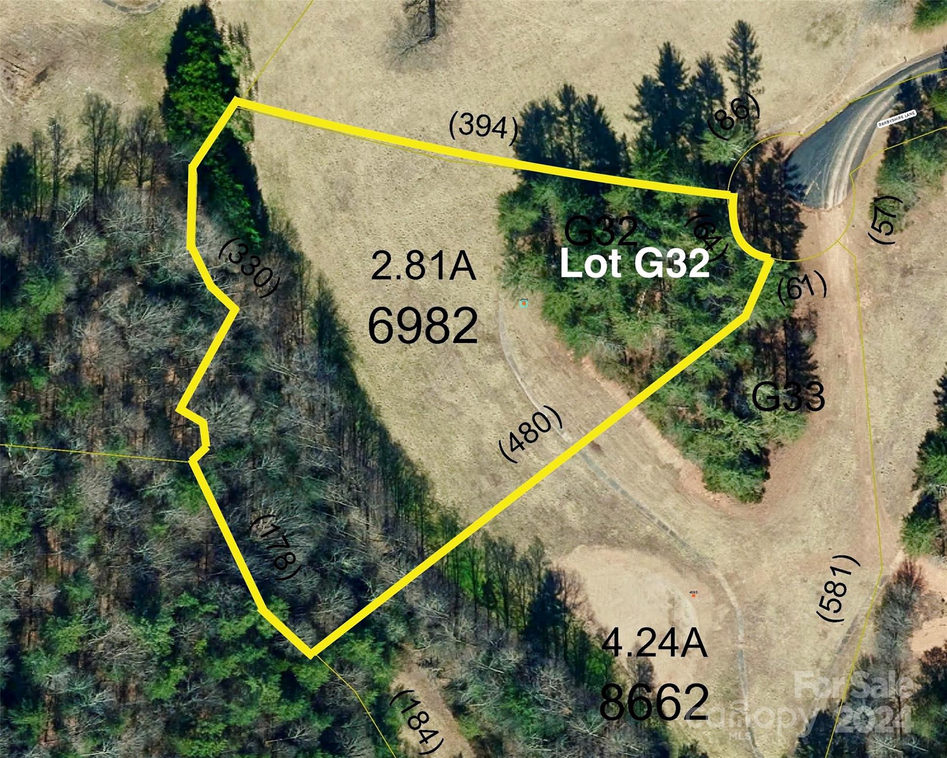 2.81 Acres, 4098 Derbyshire Lane Lot G32 Property Photo
