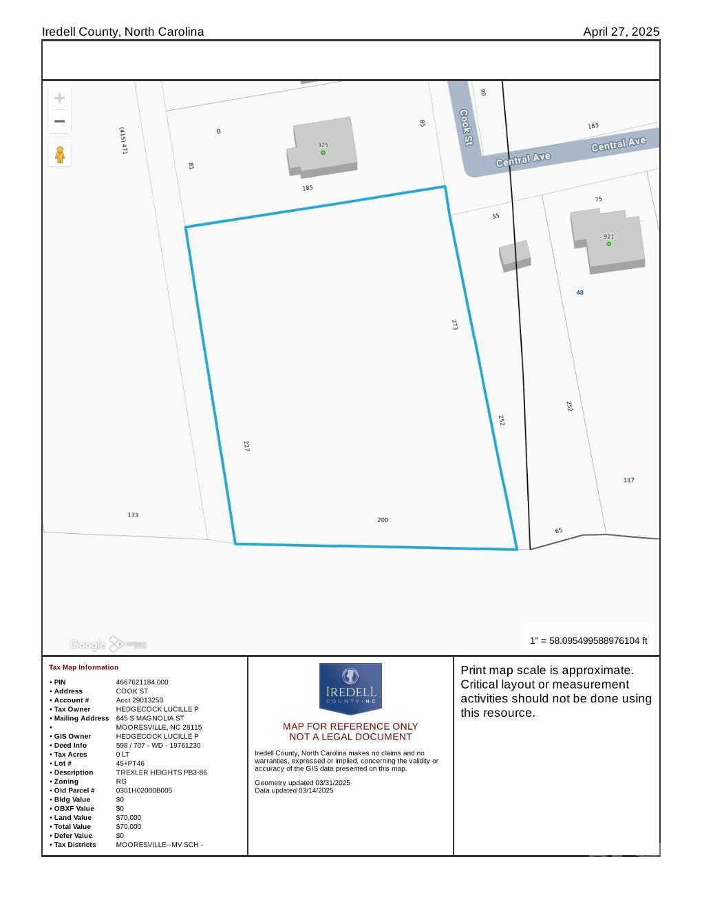Lot 45 Cook Street 46+ Pt46 Property Photo 1