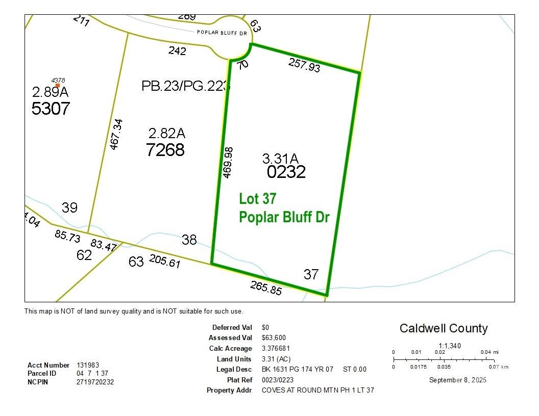 3.31 Acres, Lot 37 Poplar Bluff Drive 37 Property Photo 5