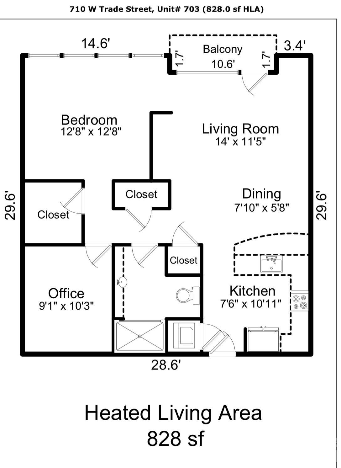 710 W Trade Street 703 Property Photo 20