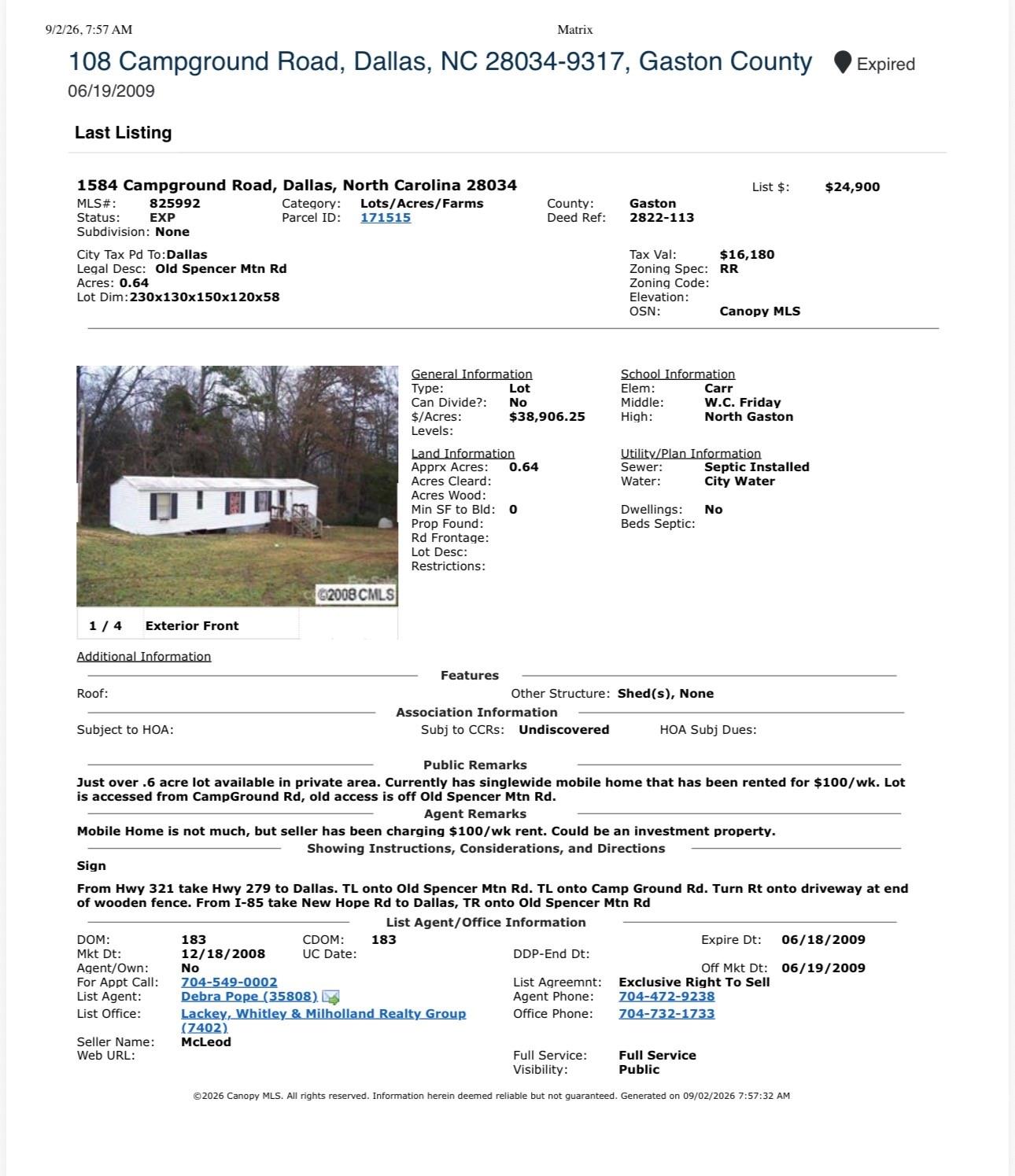108 Campground Road Property Photo 1