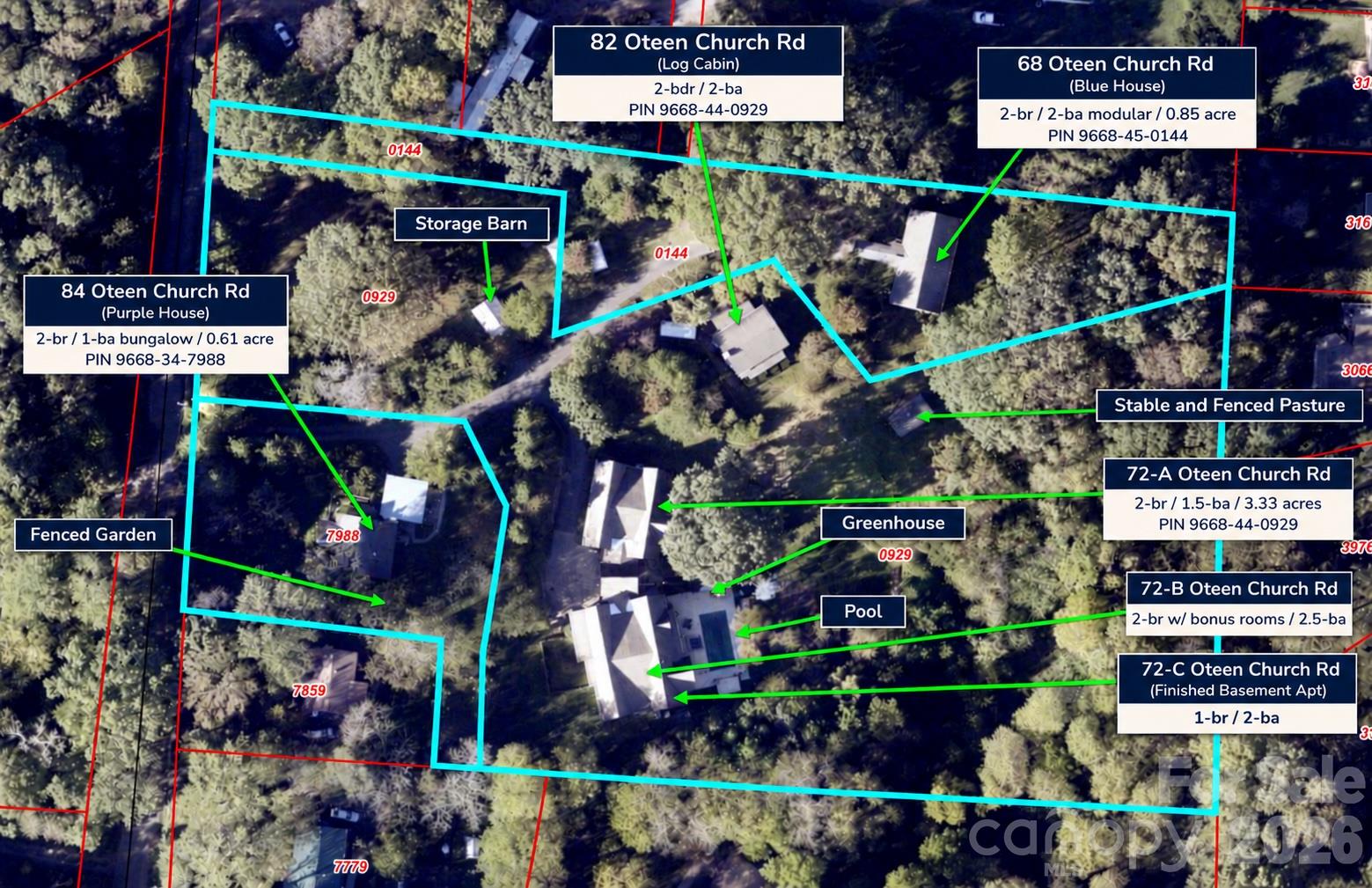 68, 72, 82, And 84 Oteen Church Road Property Photo 48