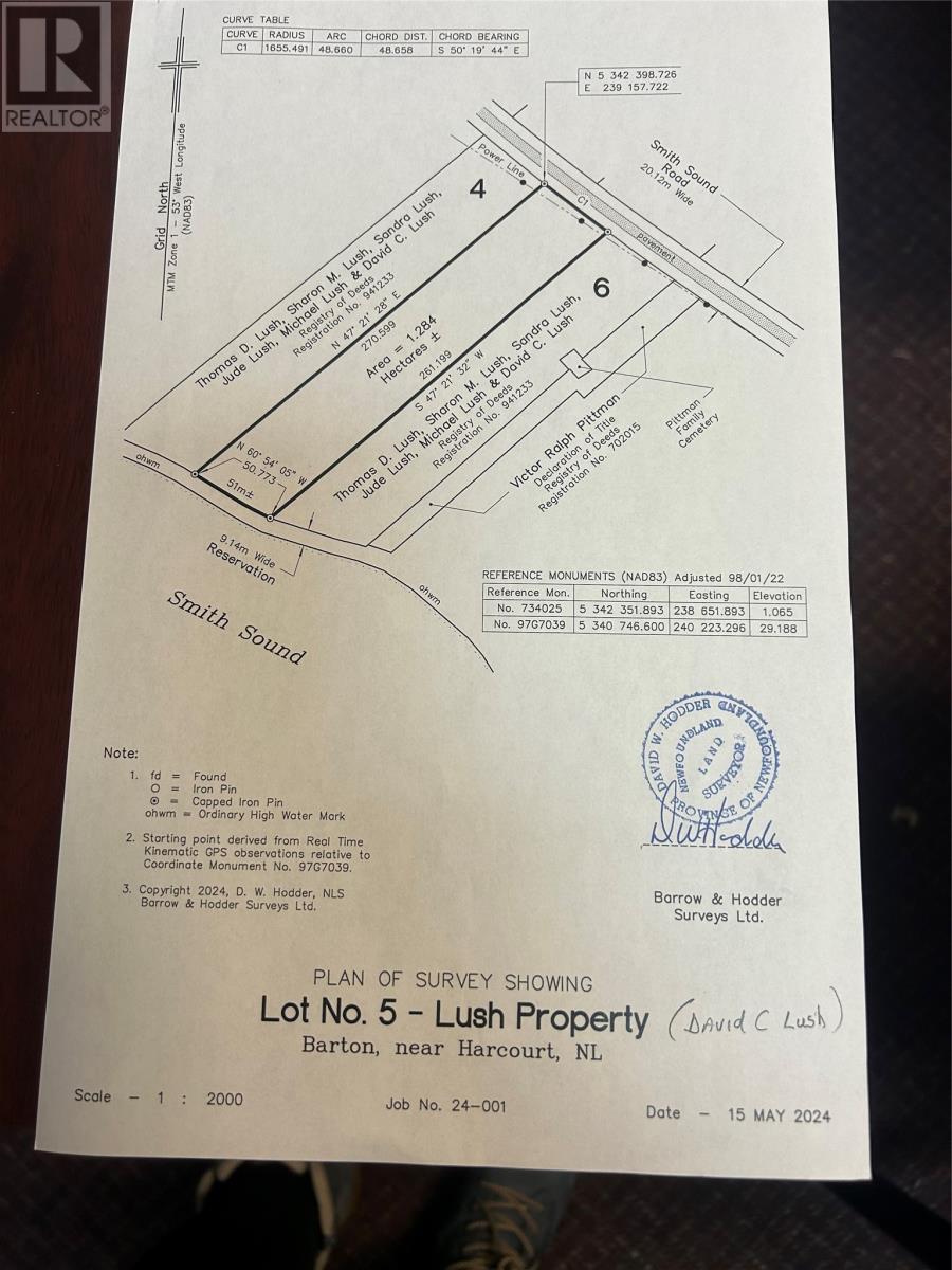 Lot # 05 Smith Sound Road Property Photo 5