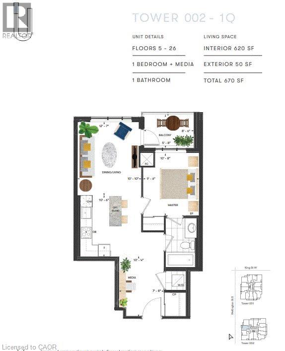 15 Wellington Street S Unit# 2311 Property Photo 3