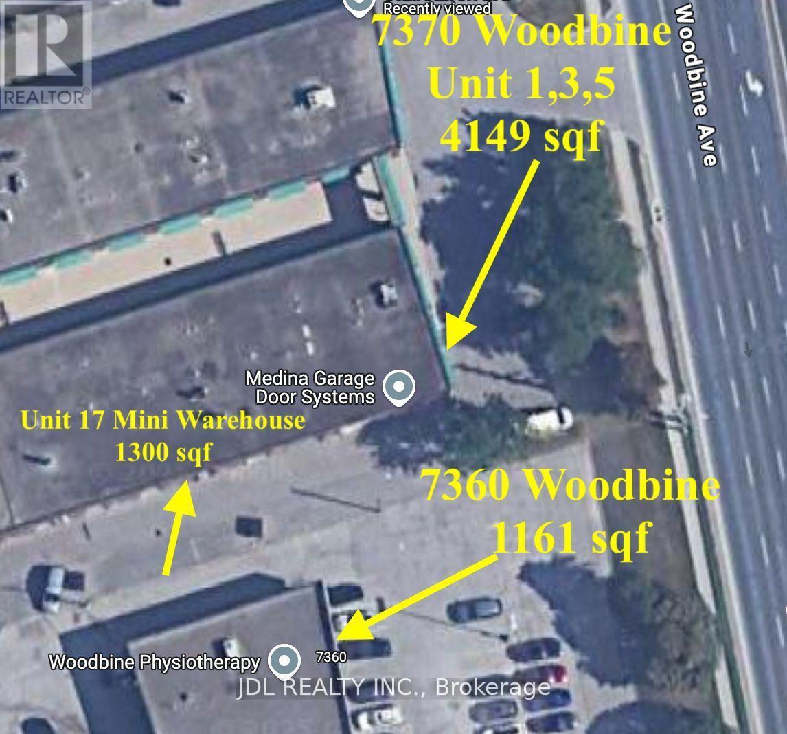 Unit 1,3,5 & 17 - 7370 Woodbine Avenue Property Photo 2