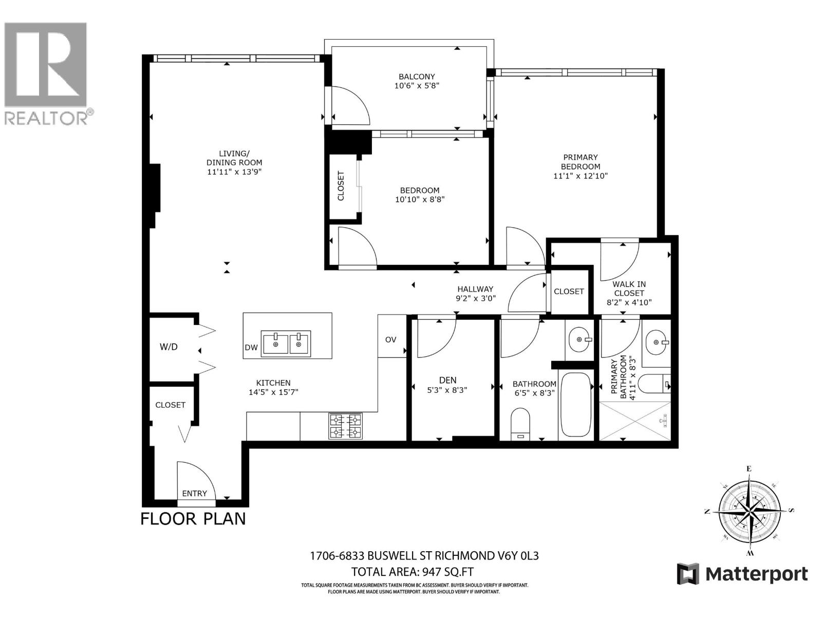 1706 6833 BUSWELL STREET Property Photo 1