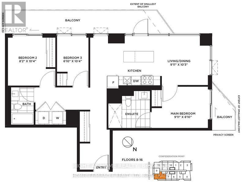 1008 - 4065 Confederation Parkway Property Photo 15