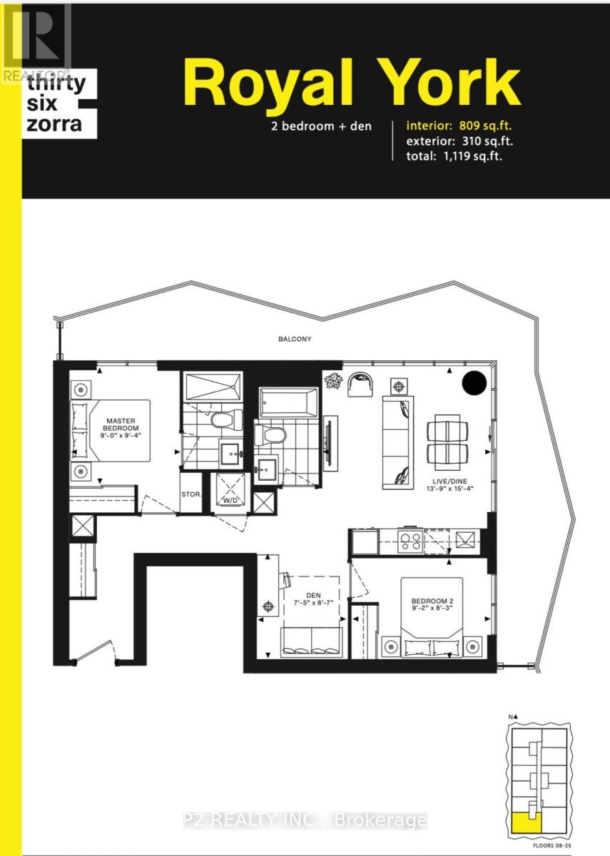 2709 - 36 Zorra Street Property Photo 2
