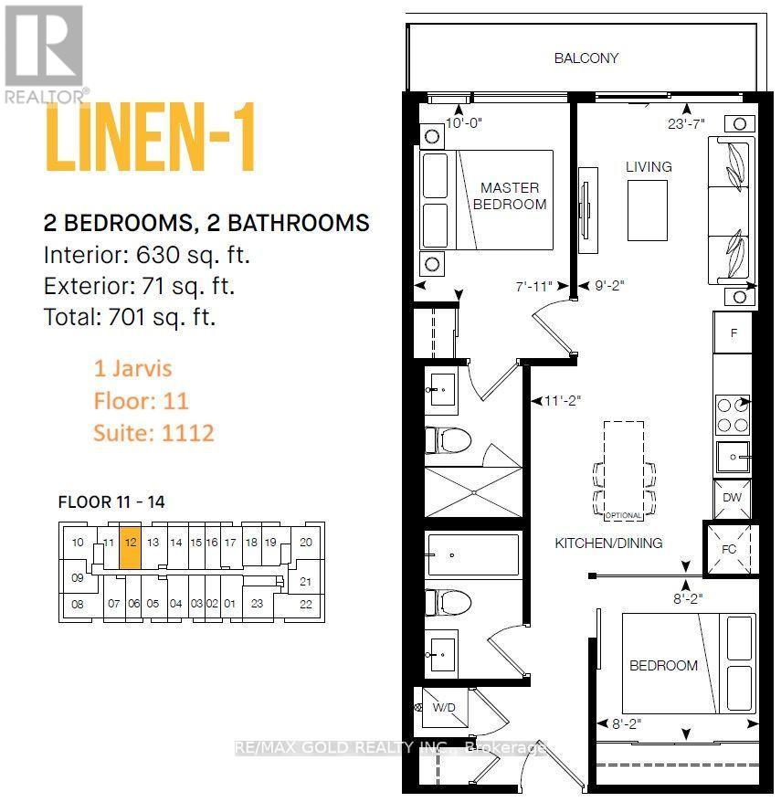 1112 - 1 Jarvis Street Property Photo 1