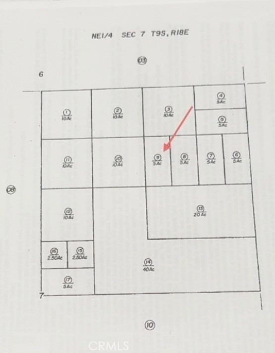 0 W2 OF SW4 OF NE4 OF NE4 SEC 7 9-18 5AC