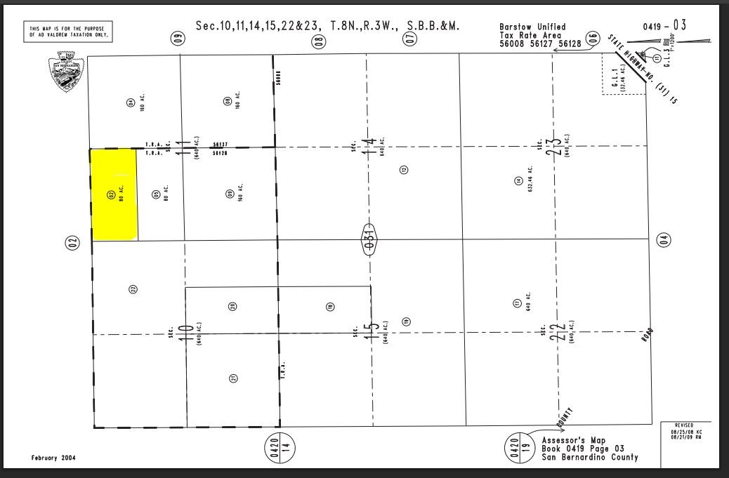 0 Buckboard Parcel #0419-031-02 Road Property Photo 10