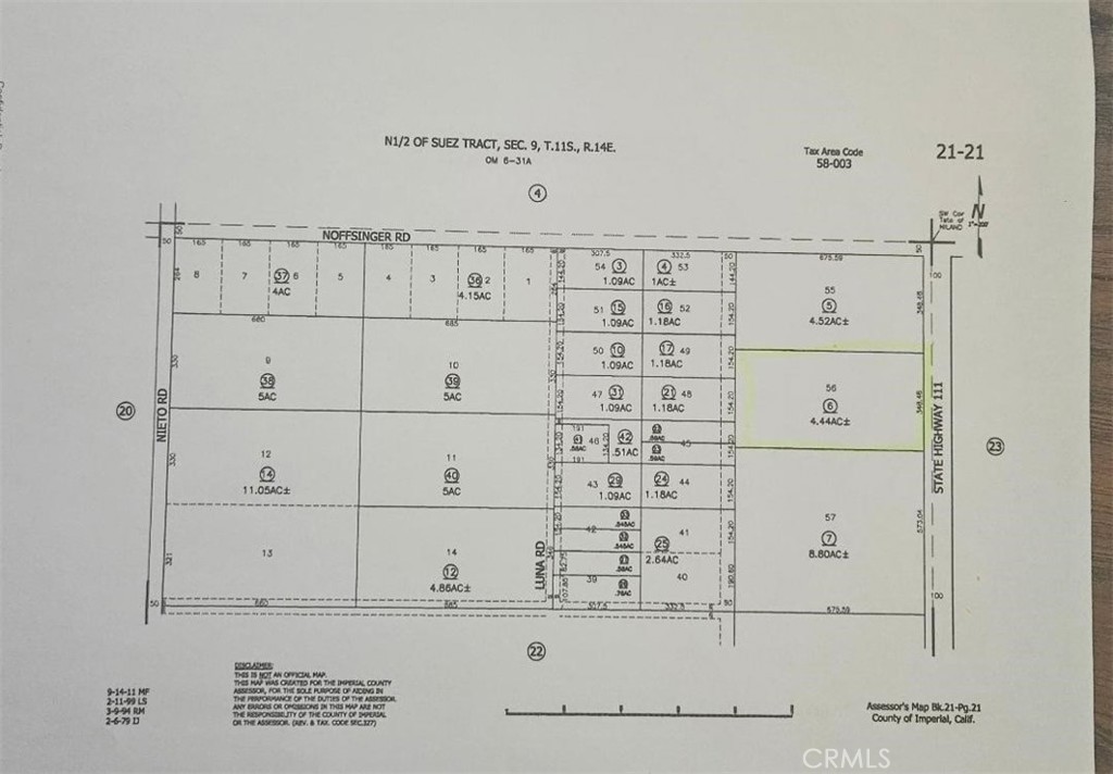 0 Highway 111 Property Photo 1