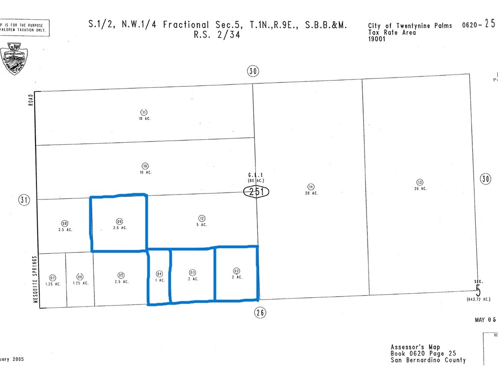5 Acres, 3 Lots Apn#0620-251-02/03/04-0000 Property Photo 2