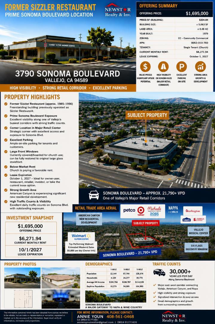 3790 Sonoma Boulevard Property Photo 2