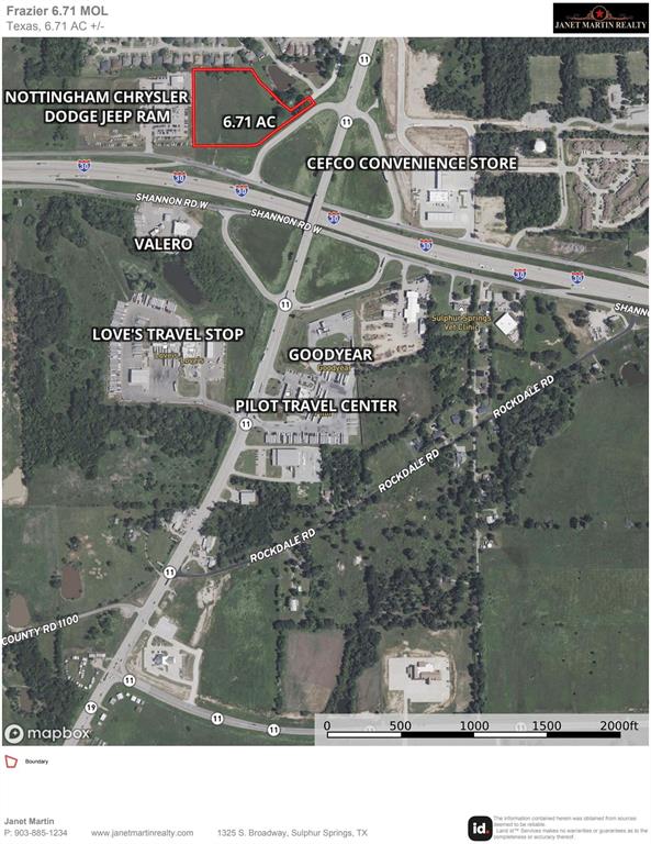 6.71ac Interstate Hwy 30 Corner Property Photo 2
