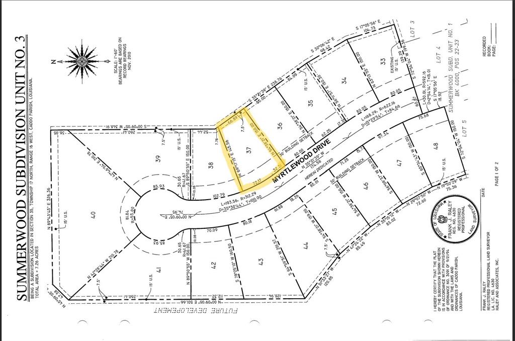 Lot 37 Myrtlewood Drive Property Photo 1