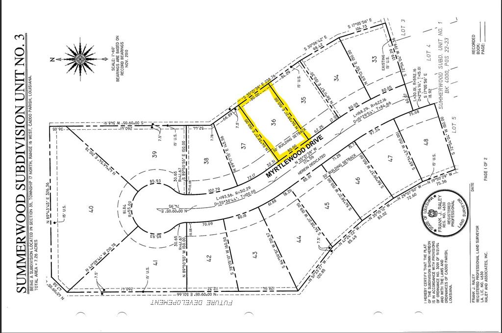 Lot 36 Myrtlewood Drive Property Photo 1