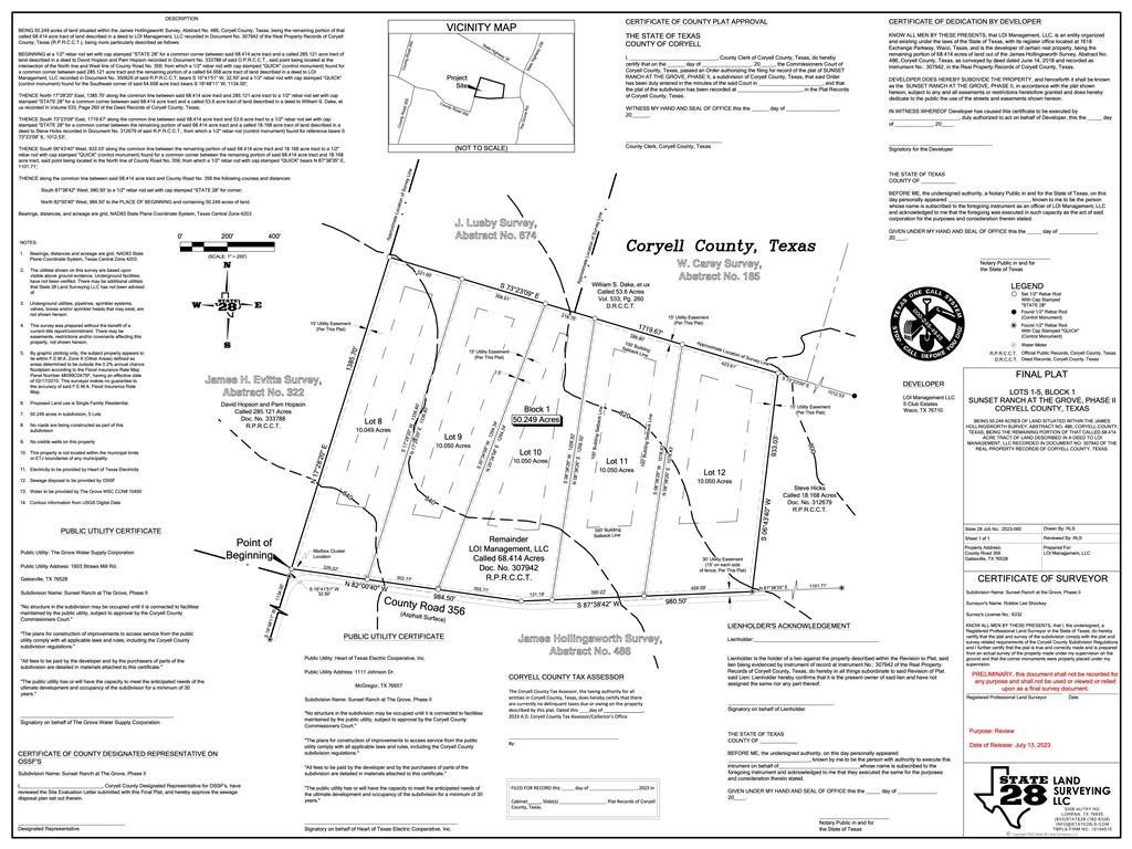 Sunset Ranch Tract 11 CR 356 Road Property Photo 1