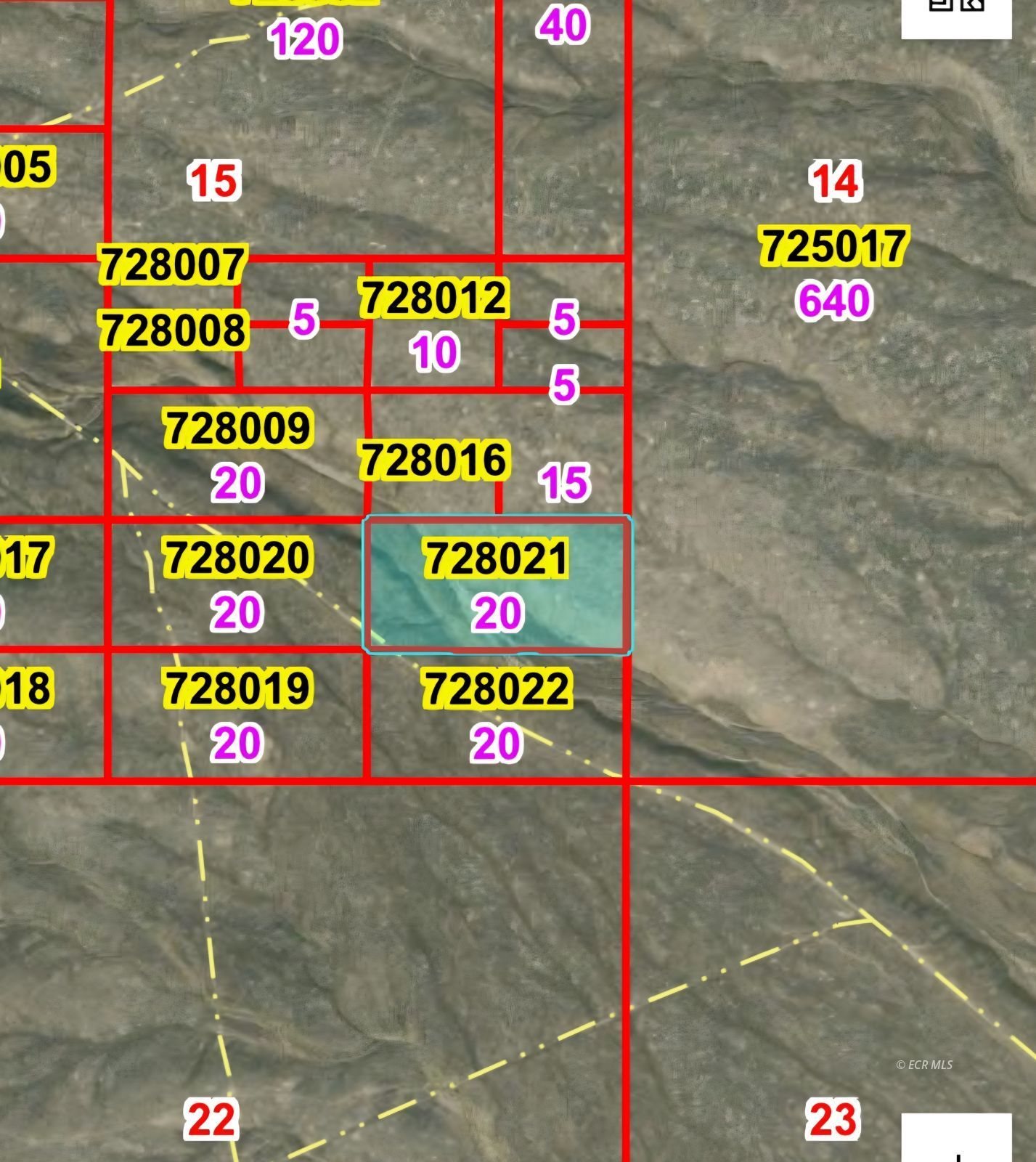 T29N R47E SEC 15 - N2SE4SE4 Parcel